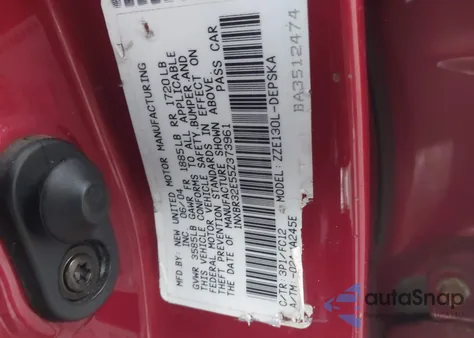 2005 Toyota Corolla S из США, поврежденный, VIN 1NXBR32E55Z373961